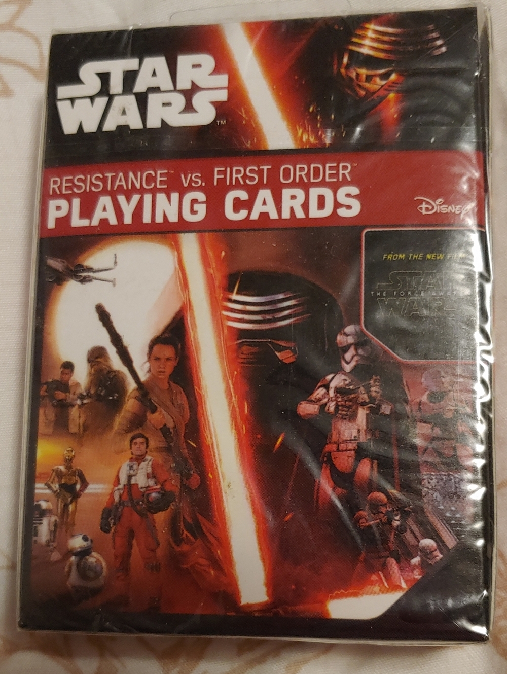 Star Wars Red and Black Resistance vs. First Order Playing Cards NEW